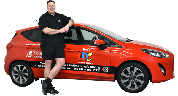 Tom Robinson's driving school car